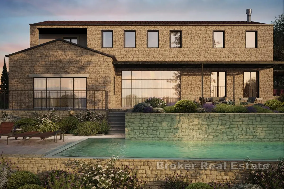 kamena vila s bazenom - slika 2