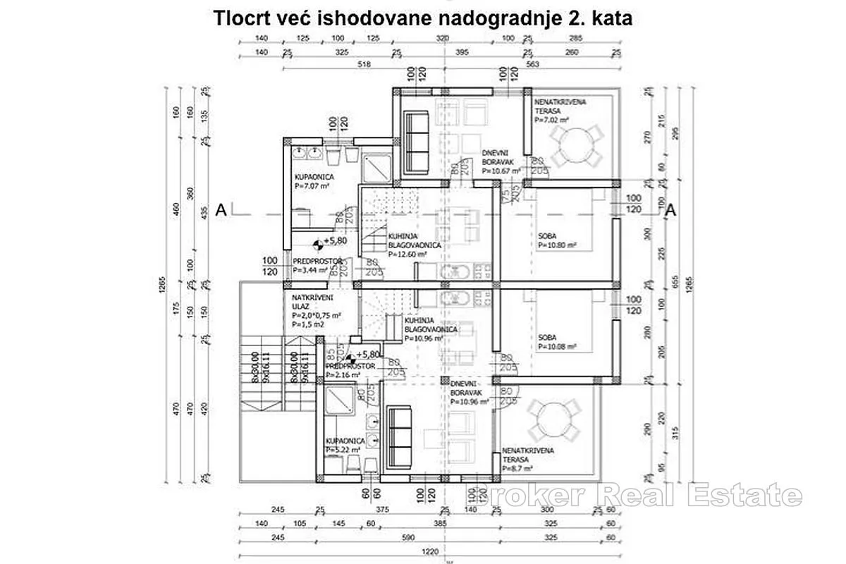 samostojeća apartmanska kuća s pogledom na more - slika 16