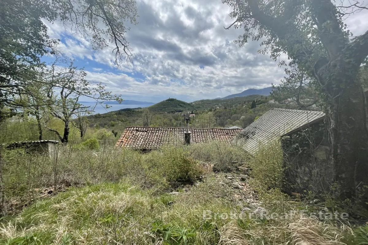 veliko zemljište s građevinskim dijelom i pogledom na more - slika 2