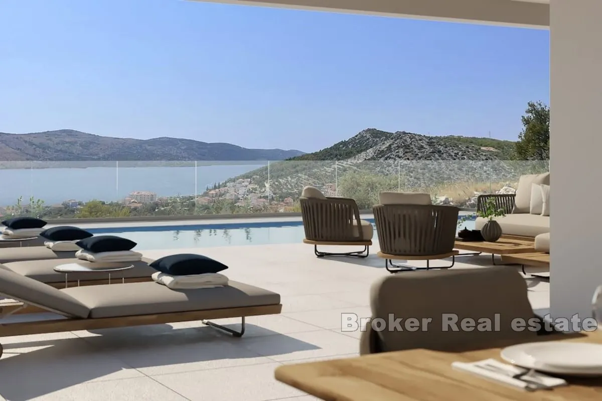 Moderna villa s pogledom na more - Trogir