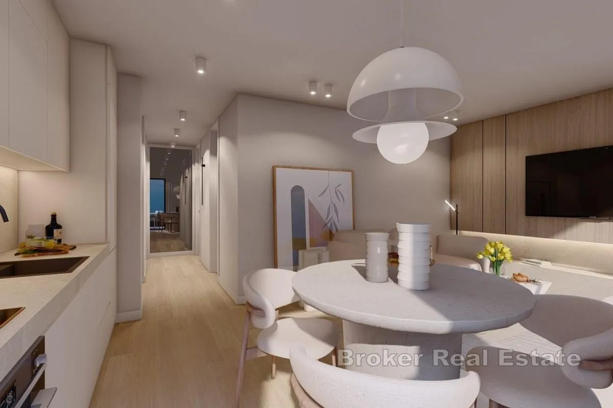 moderni trosobni apartman u novogradnji s pogledom na obalu - slika 4