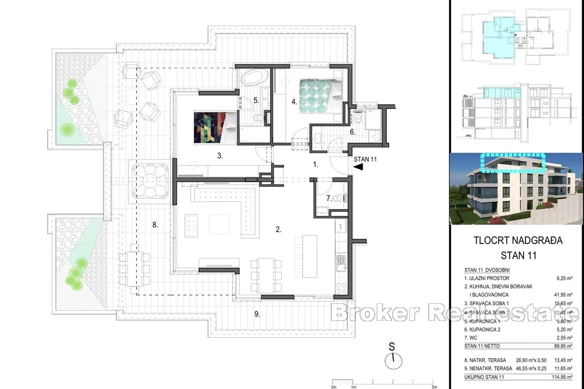 novi apartmani s pogledom na more - slika 14