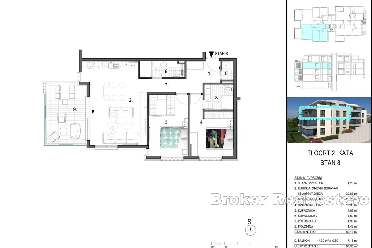 novi apartmani s pogledom na more - slika 11