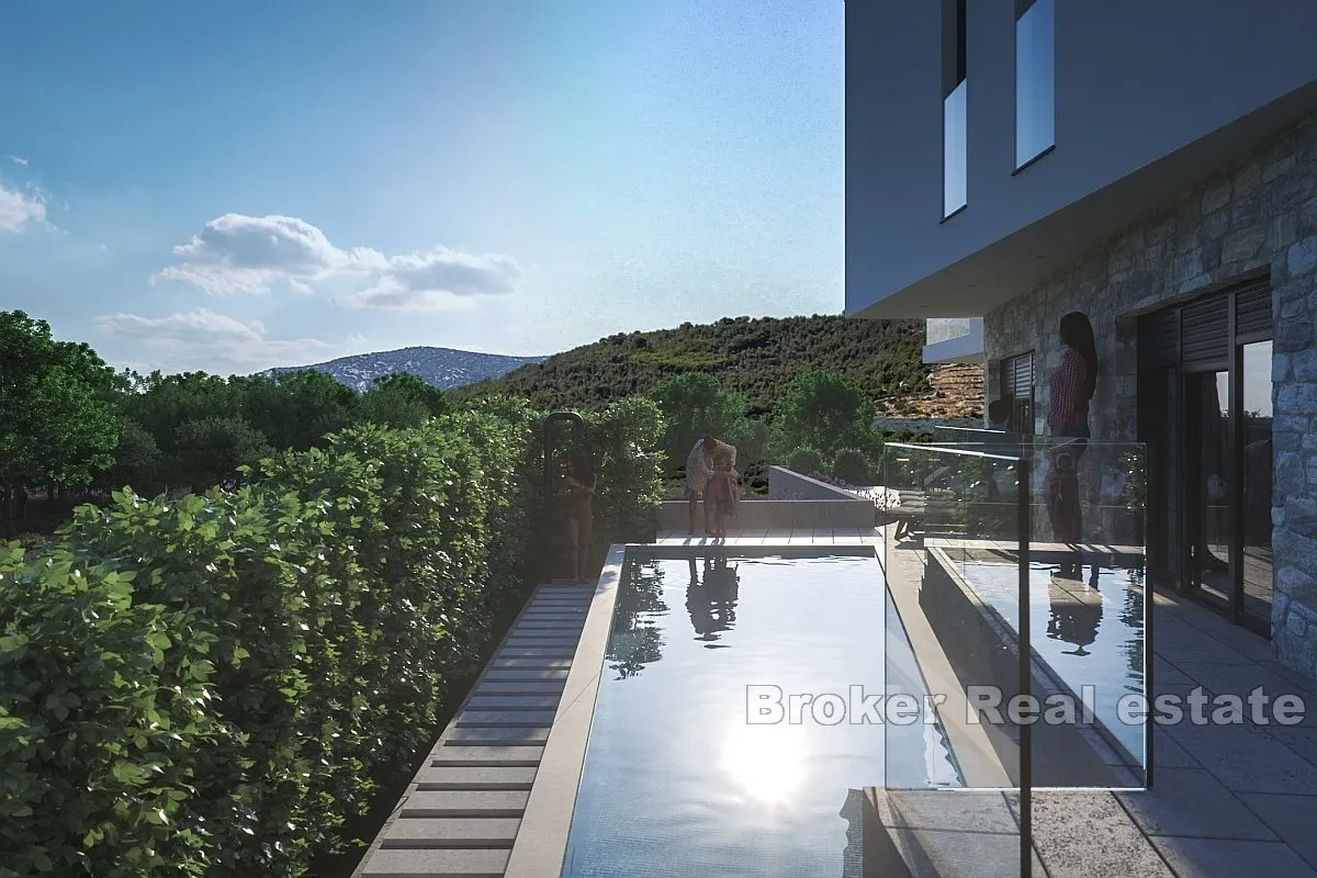 novoizgrađena vila s bazenom i pogledom na more - slika 5
