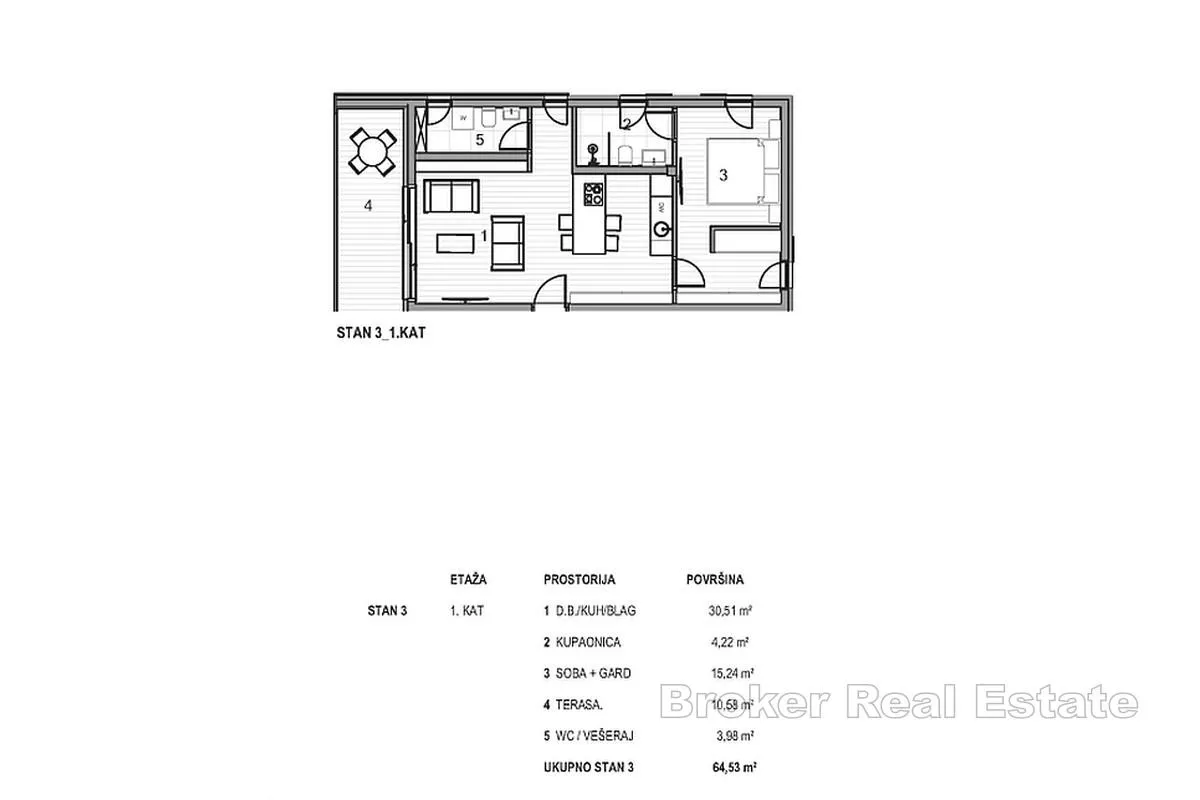 moderan apartman s pogledom na more - slika 6
