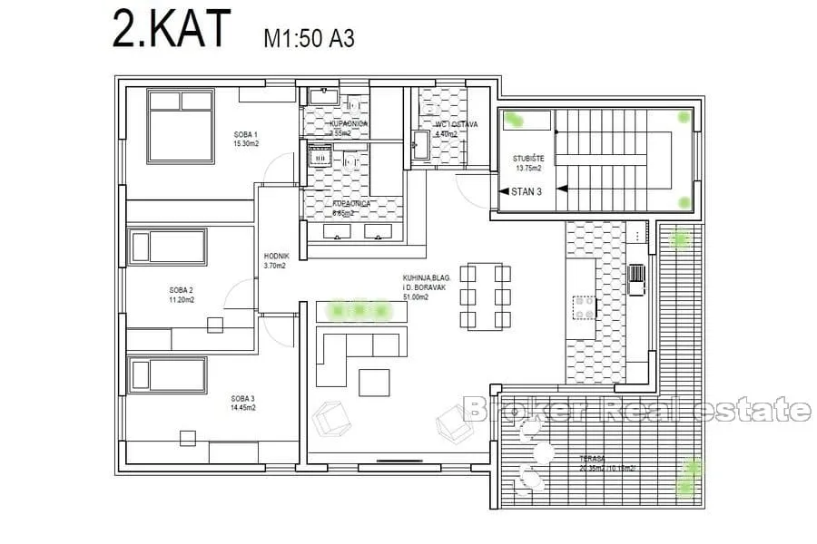 apartmanska kuća s bazenom blizu mora - slika 7