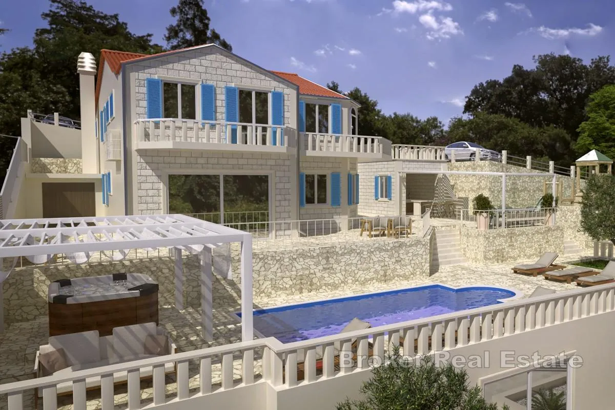panoramska kuća za renovaciju s prekrasnim pogledom na more - slika 11