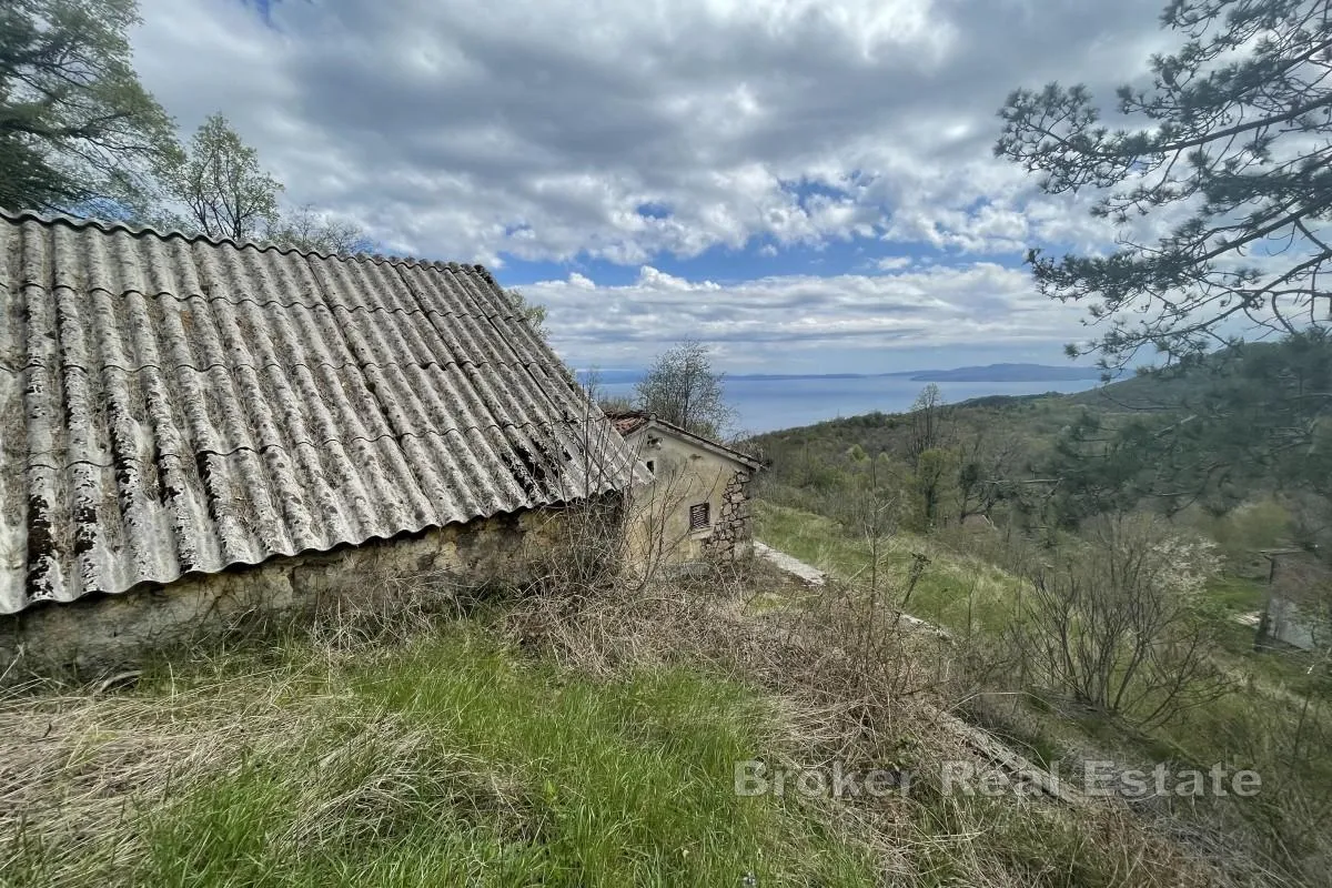 veliko zemljište s građevinskim dijelom i pogledom na more - slika 4