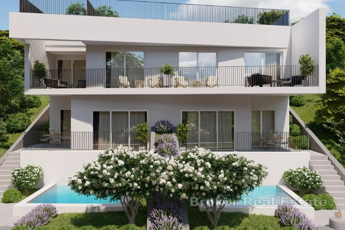 dvoetažni apartman u novogradnji u drugom redu od mora - slika 3