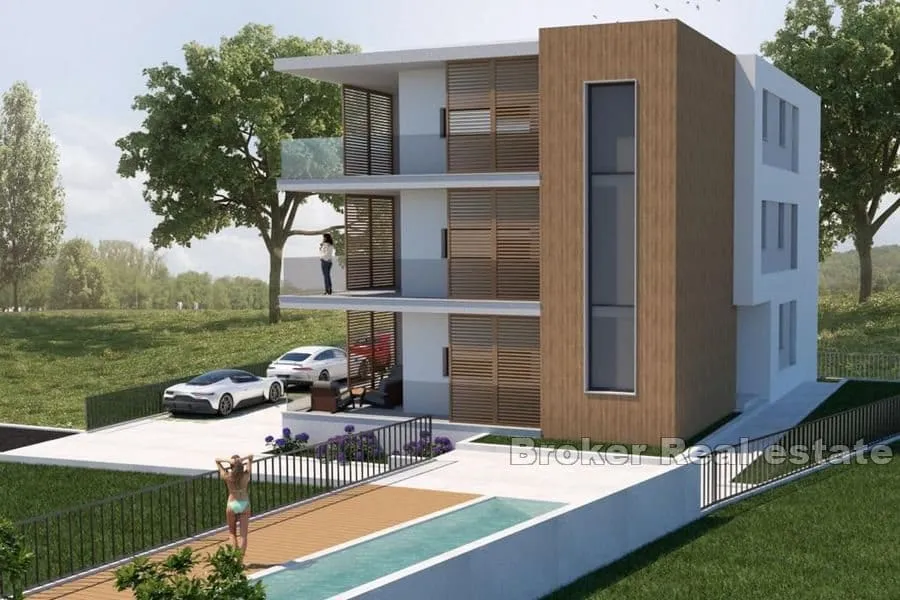 apartmanska kuća s bazenom blizu mora - slika 2