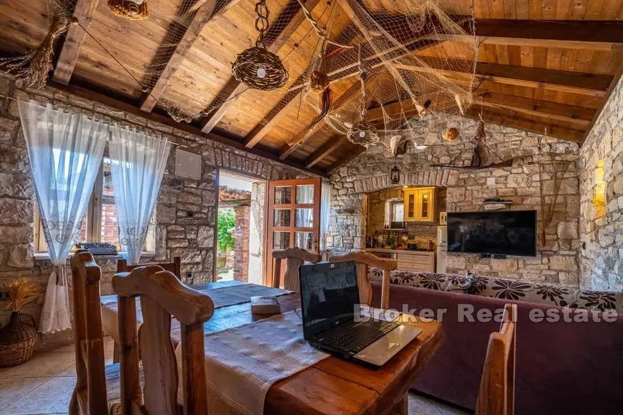 vila s bazenom i dodatnom kamenom kućom - slika 2