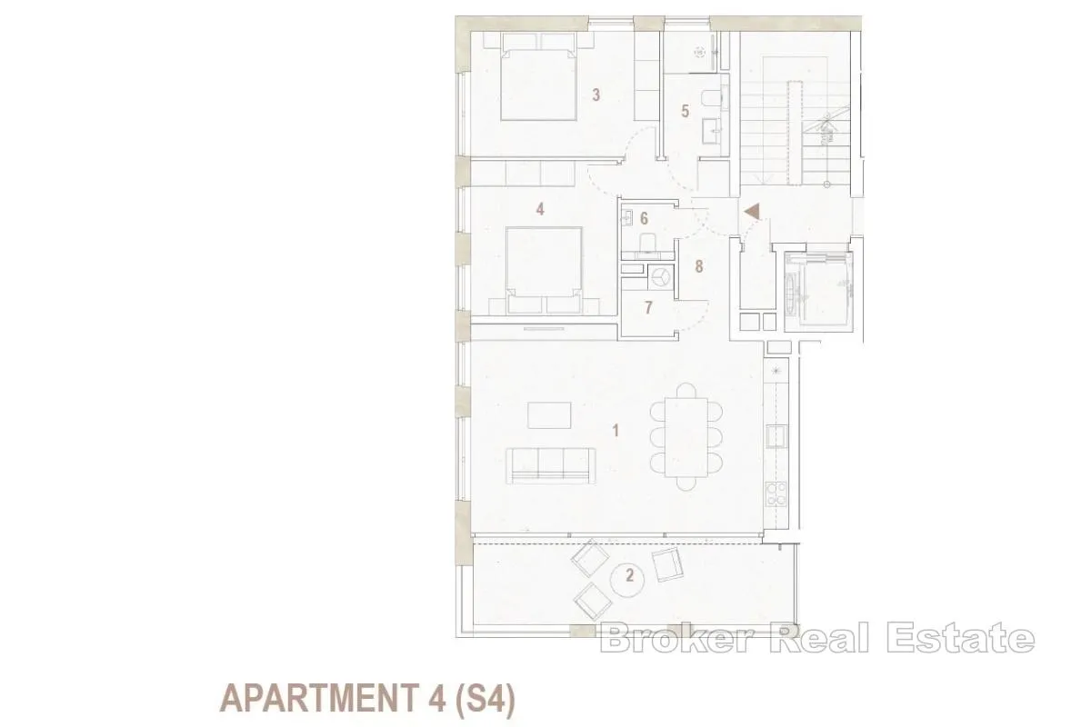 dvosoban apartman s pogledom na more - slika 20