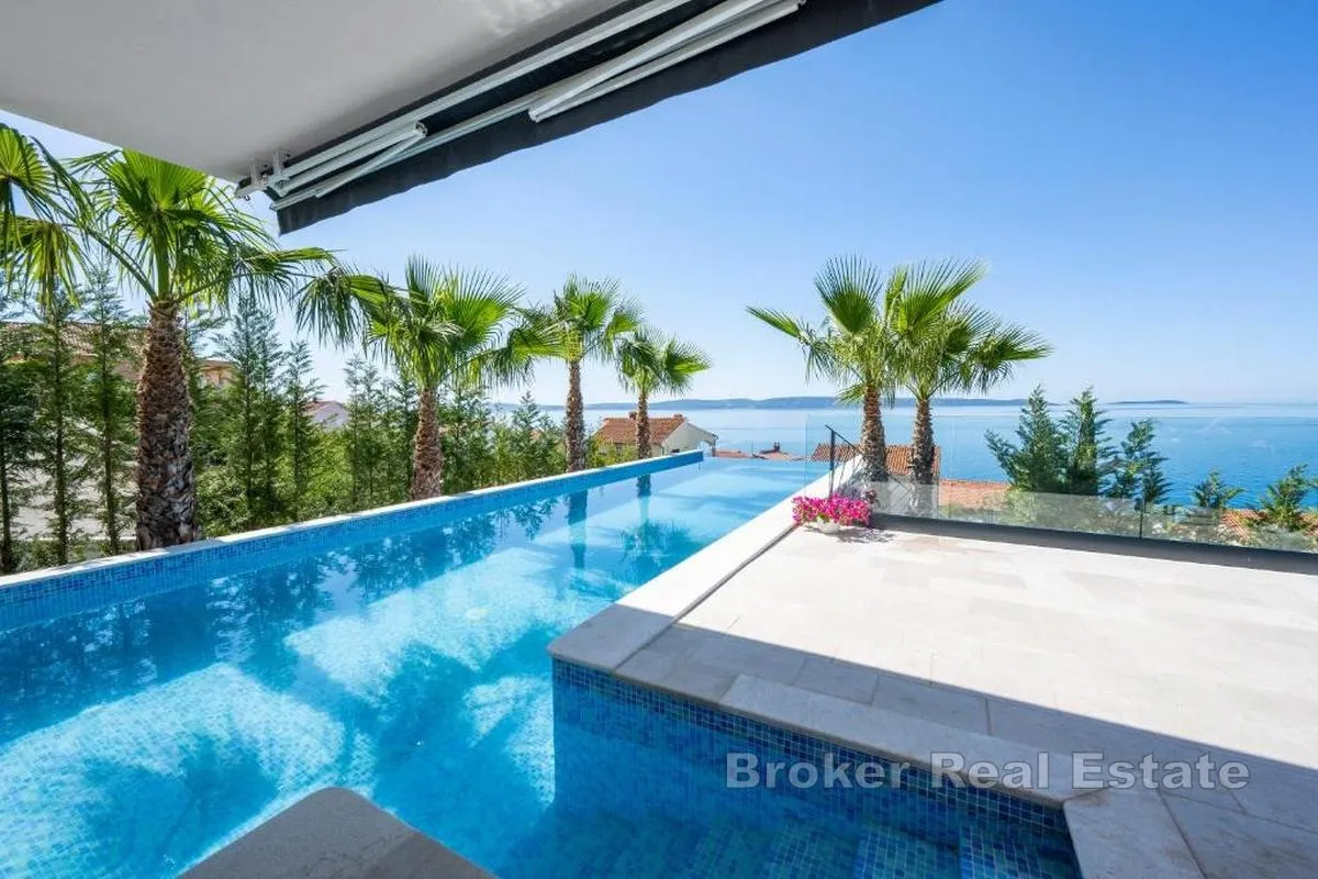 Luksuzna vila s bazenom i otvorenim pogledom na more - Žedno, Trogir