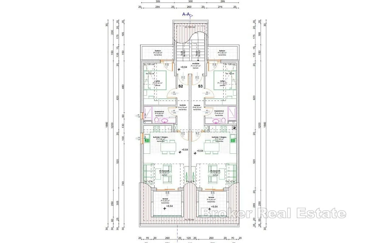 nedovršena apartmanska kuća u prvom redu uz more - slika 10