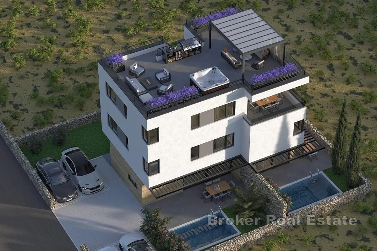 dvoetažni apartman s vrtom i bazenom - slika 4