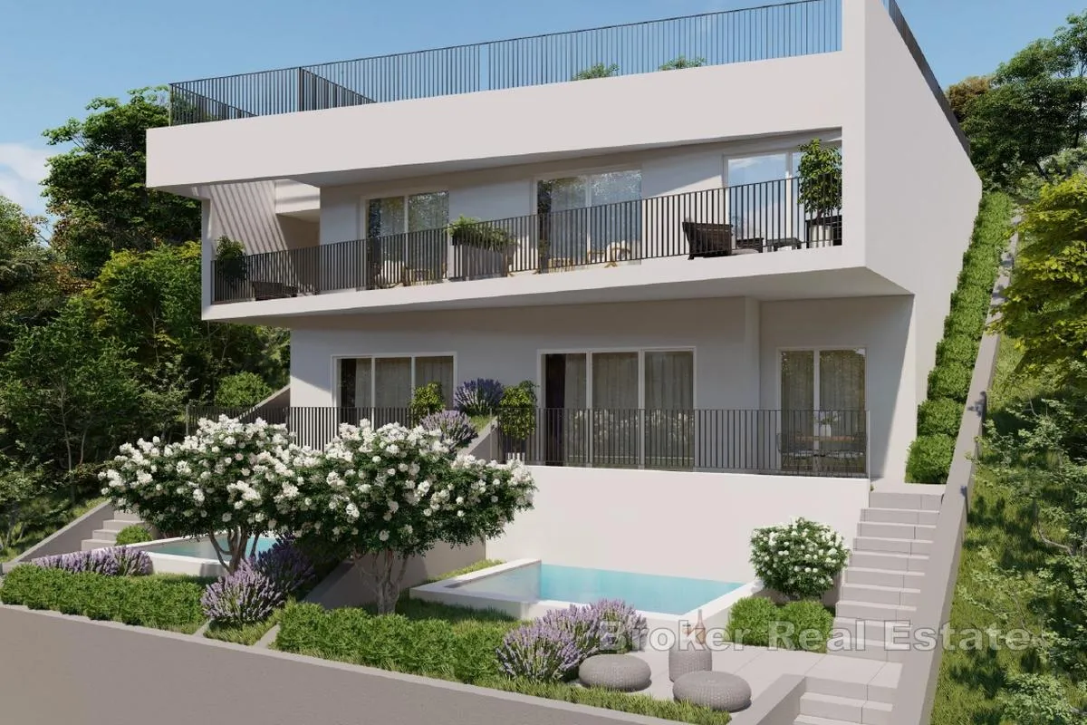 dvoetažni apartman u novogradnji u drugom redu od mora - slika 13