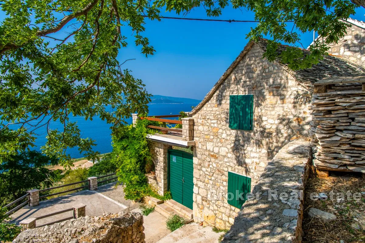 jedinstvena kamena vila na prestižnoj lokaciji s panoramskim pogledom na more - slika 9
