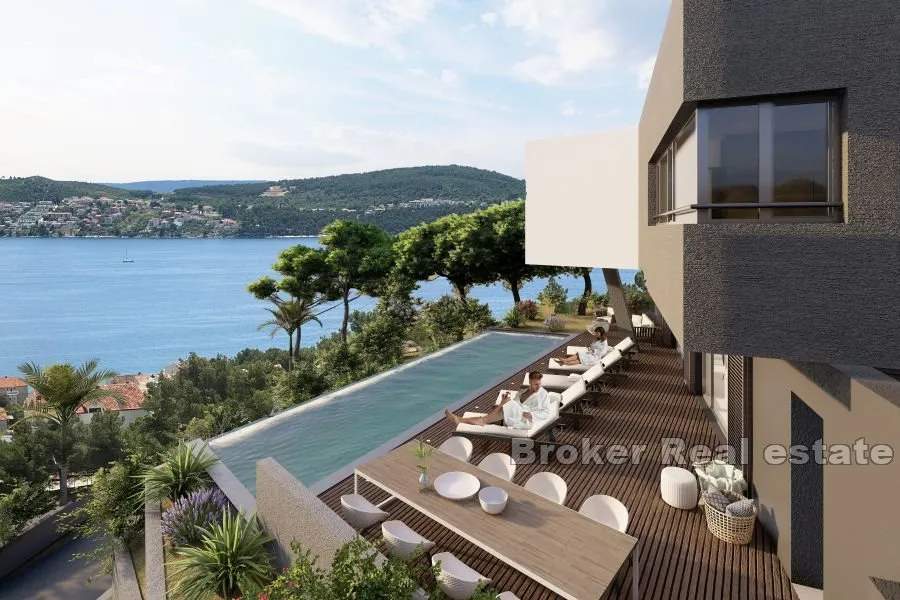 Vila u izgradnji s bazenom i pogledom na more - Trogir