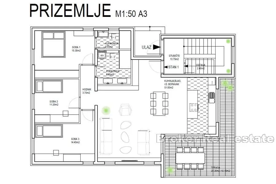 apartmanska kuća s bazenom blizu mora - slika 5