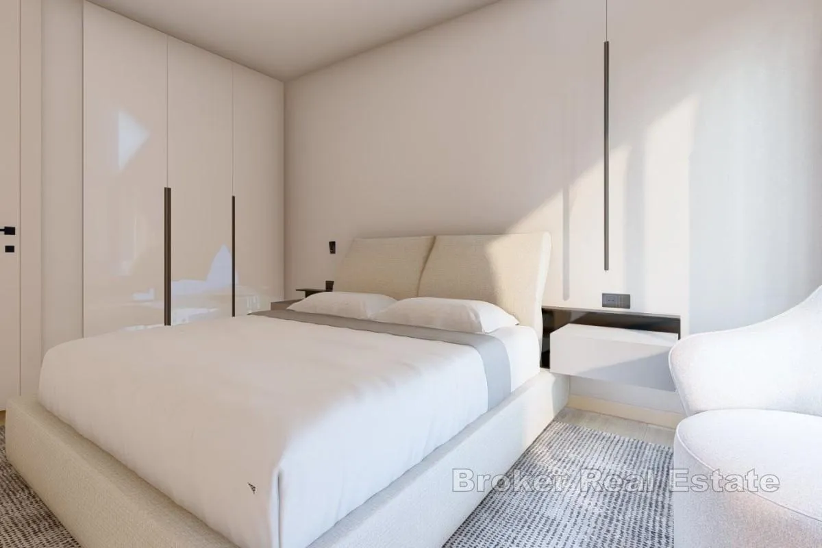 moderni trosobni apartman u novogradnji s pogledom na obalu - slika 5