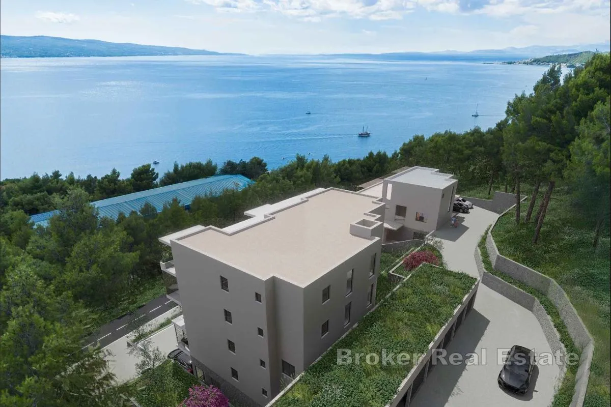 moderni trosobni apartmani s pogledom na more - slika 2