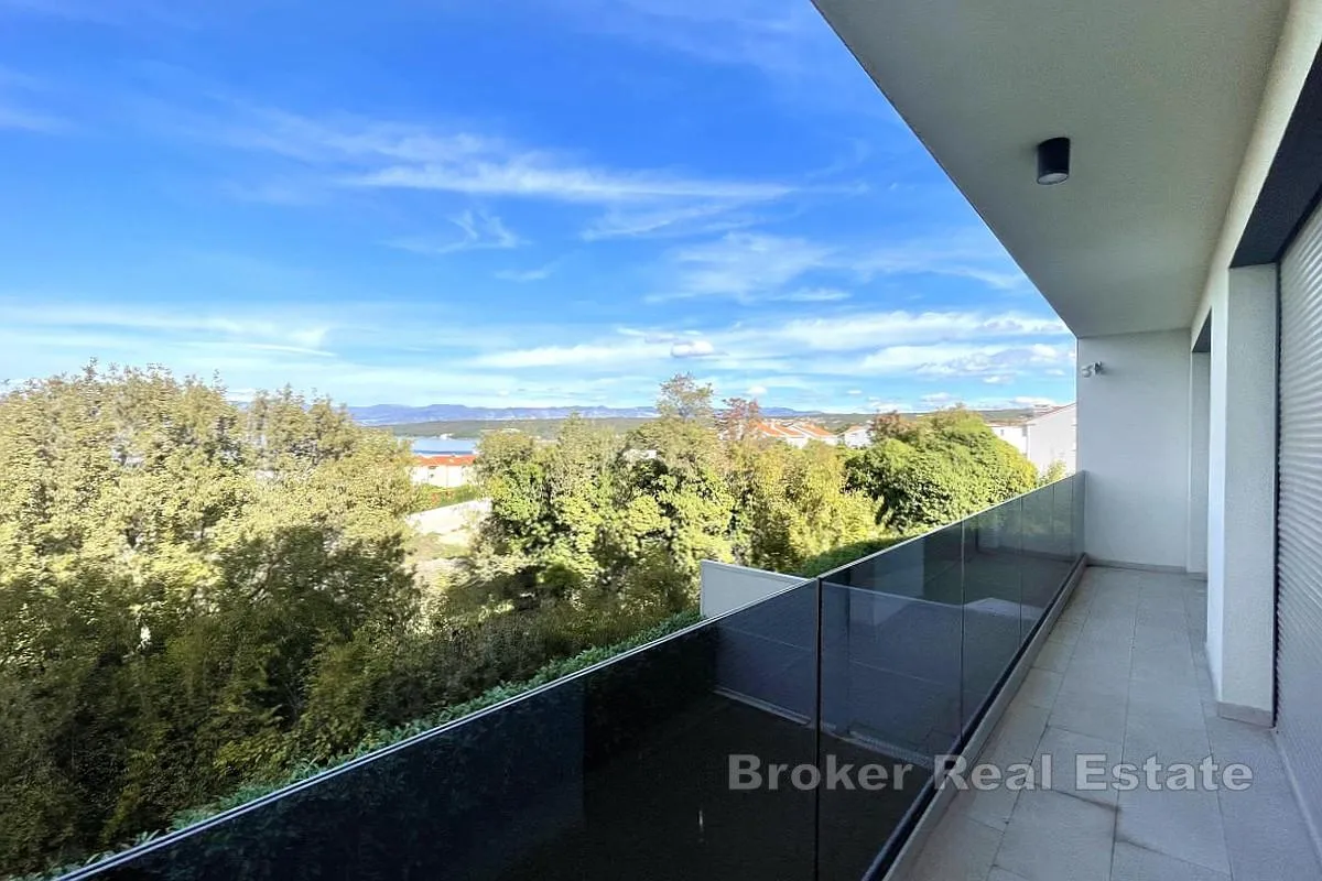 Moderan apartman s pogledom na more - Krk