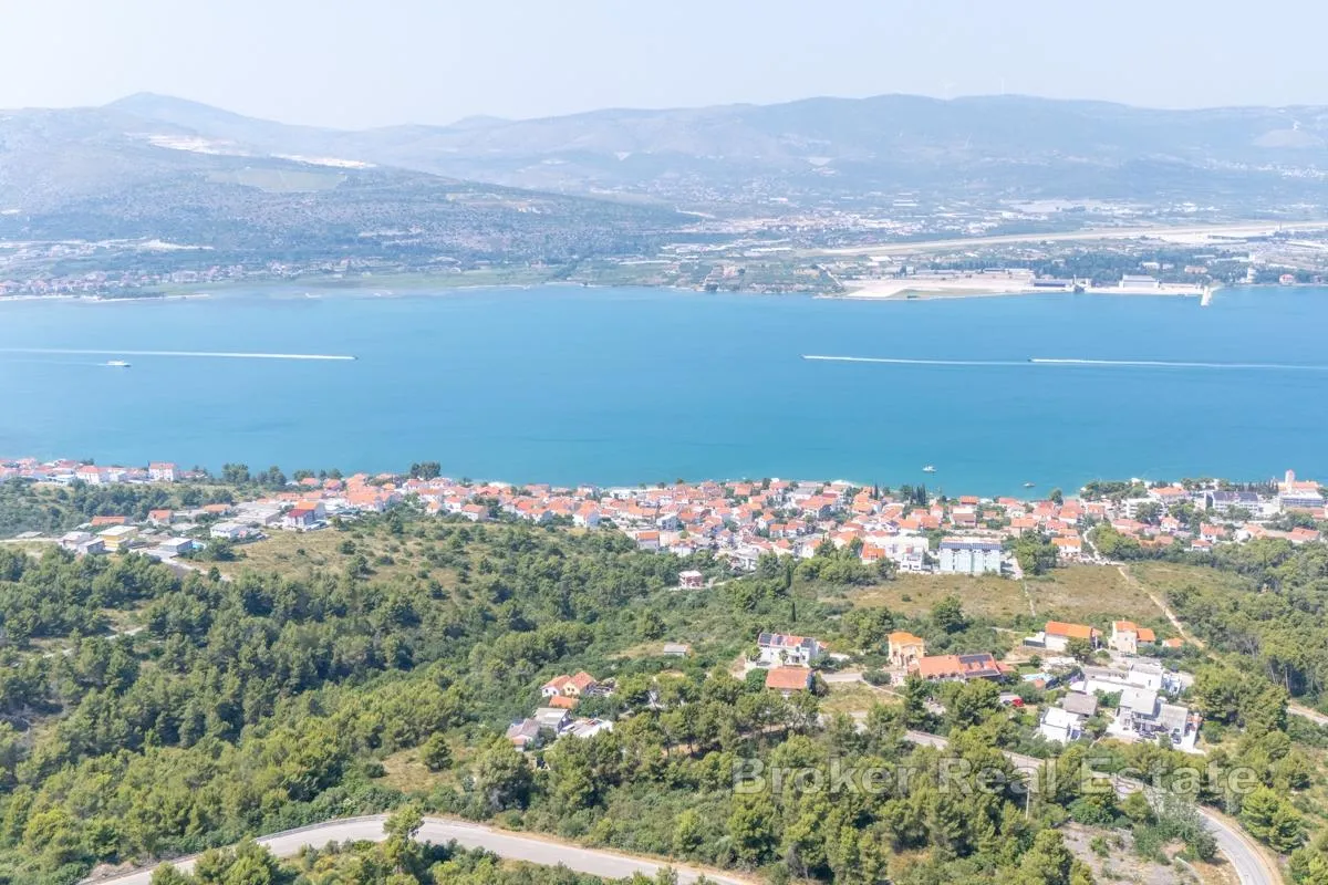 Građevinsko zemljište s pogledom na more - Žedno, Trogir
