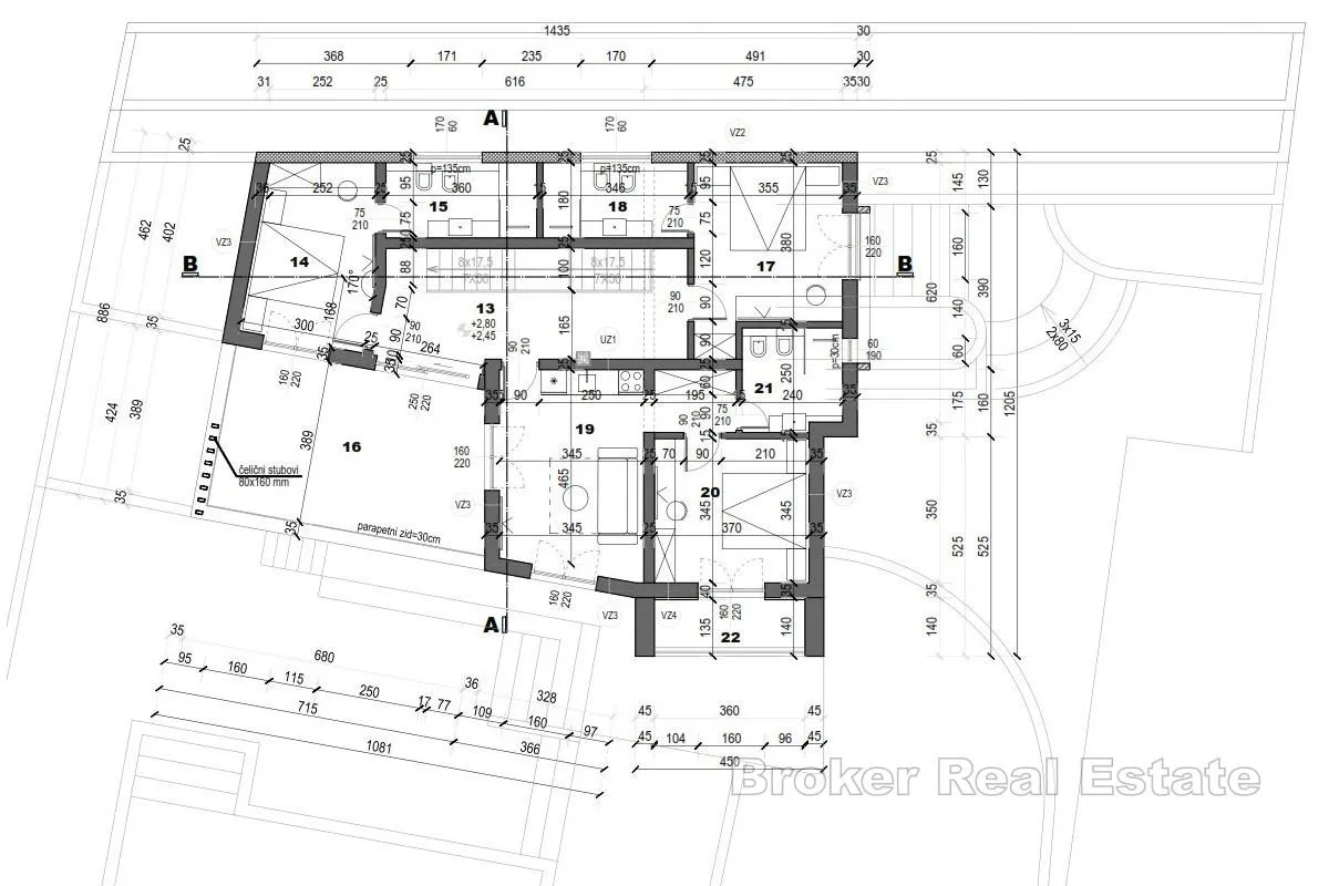 zemljište s projektom za gradnju vile s bazenom i pogledom na more - slika 4