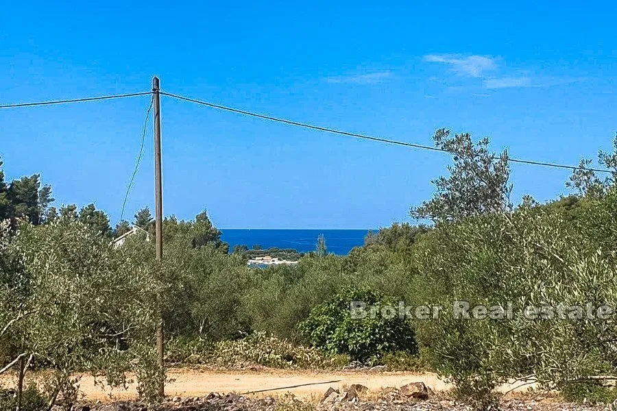 Građevinsko zemljište s pogledom na more , na prodaju - Korčula