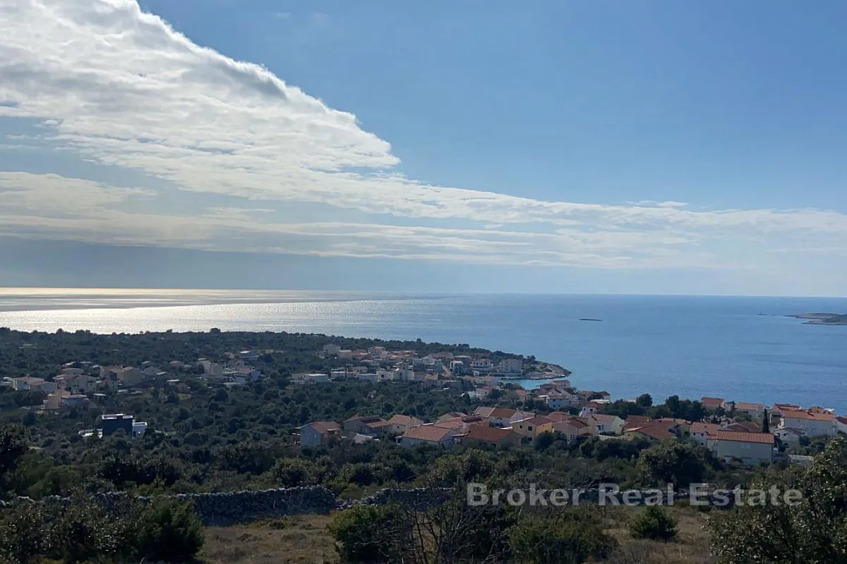 Zemljište s panoramskim pogledom na more - Rogoznica