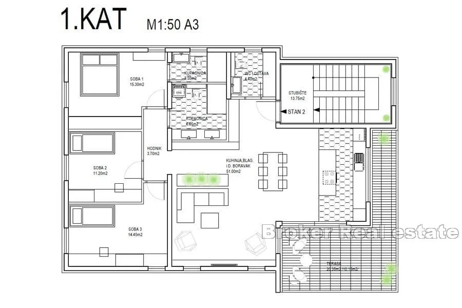 apartmanska kuća s bazenom blizu mora - slika 6