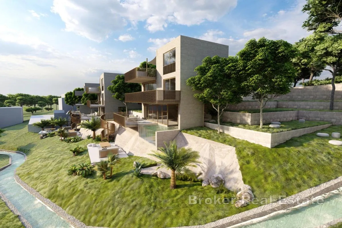 zemljište s projektom za tri moderne vile s pogledom - slika 7