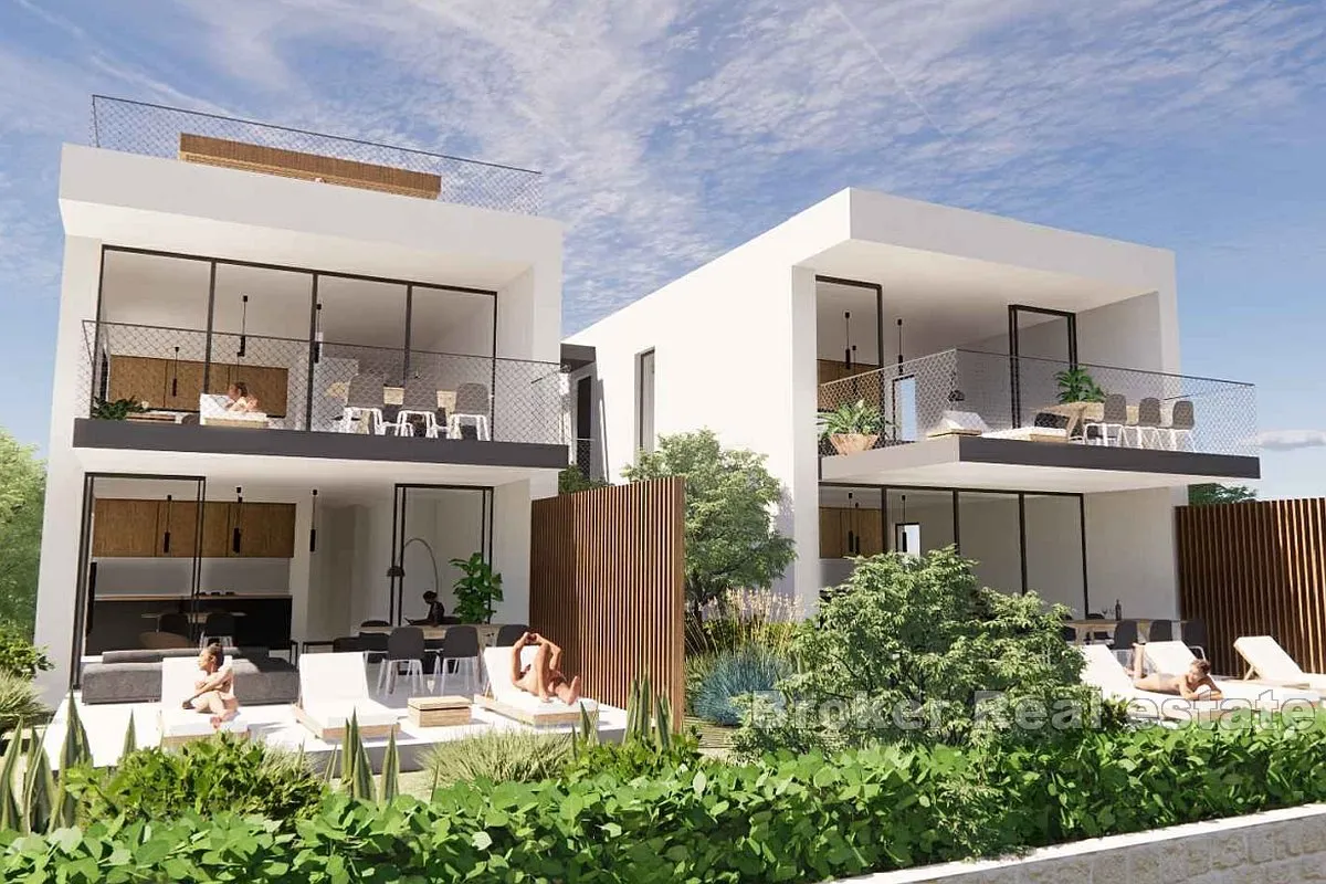 Dvoetažan penthouse s krovnom terasom i pogledom na more - Ugljan, Preko