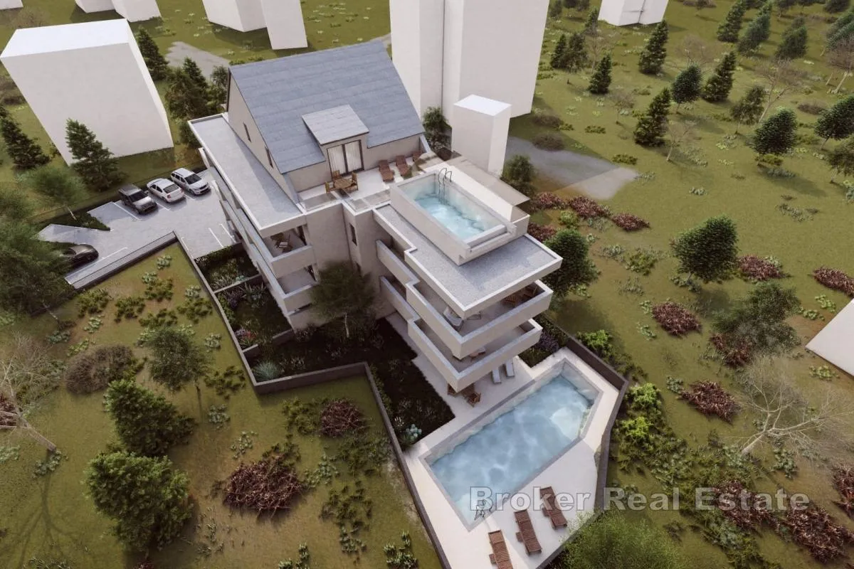 Luksuzni penthouse s vlastitim bazenom i pogledom na more - Rogoznica