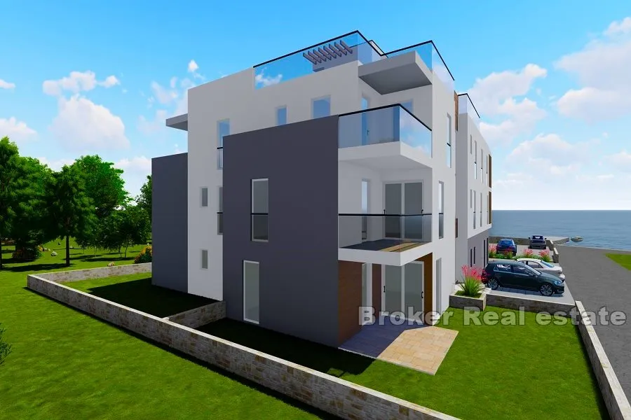 novoizgrađeni apartmani prvi red do mora - slika 4