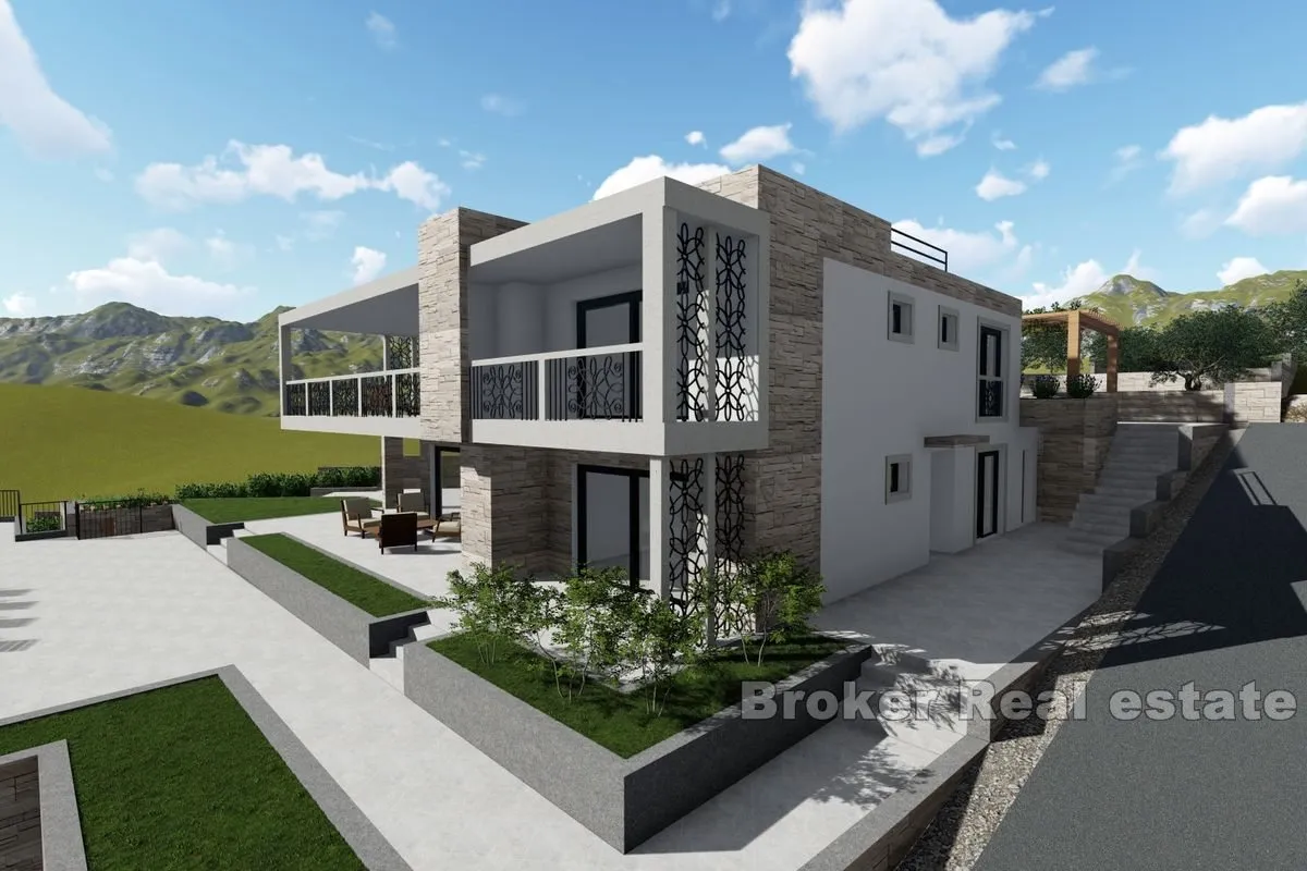 građevinsko zemljište s projektom u prvom redu do mora - slika 7