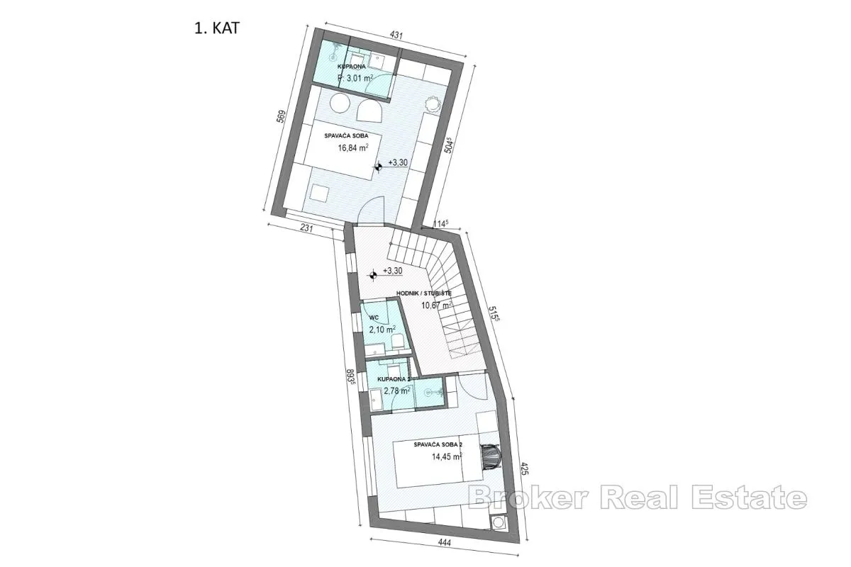 dalmatinska kamena kuća za renovaciju s projektom - slika 8
