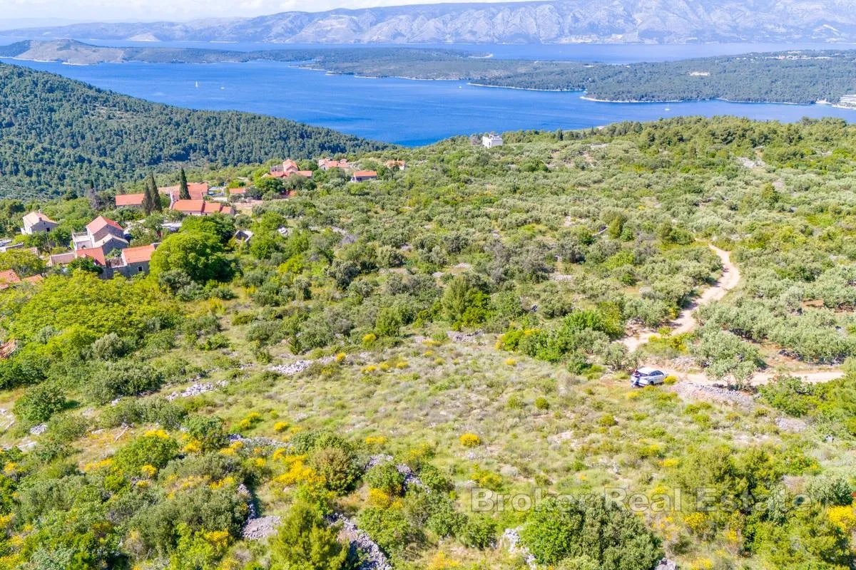 Građevno zemljište s pogledom na more - Hvar