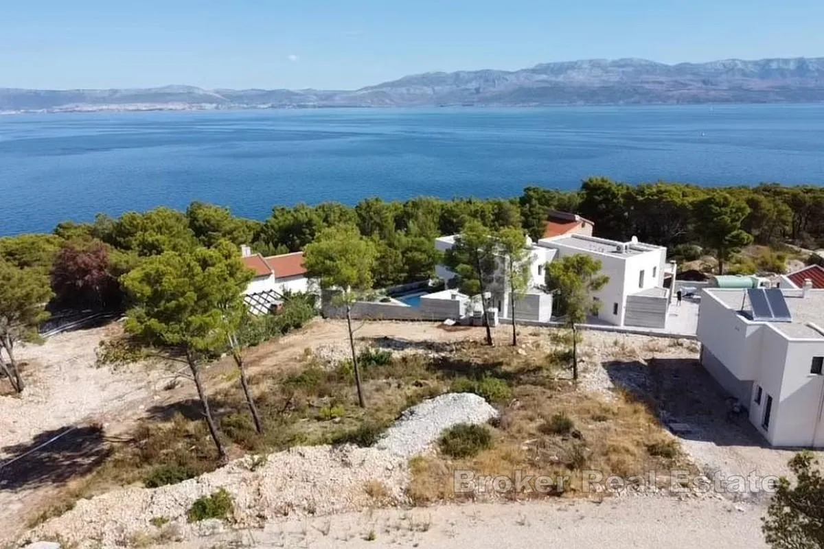 Građevno zemljište s projektom i pogledom na more - Brač, Brač