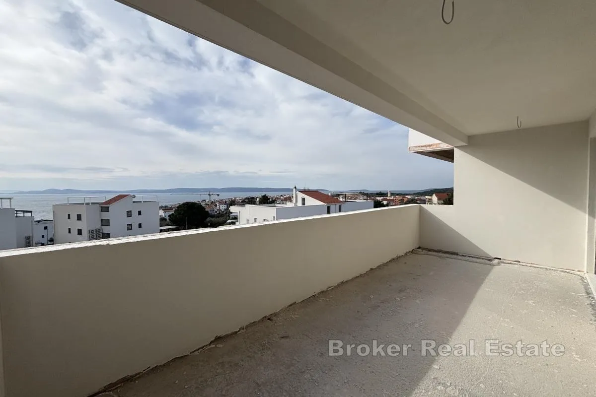 Moderan dvosoban stan s pogledom na more - Žedno, Trogir