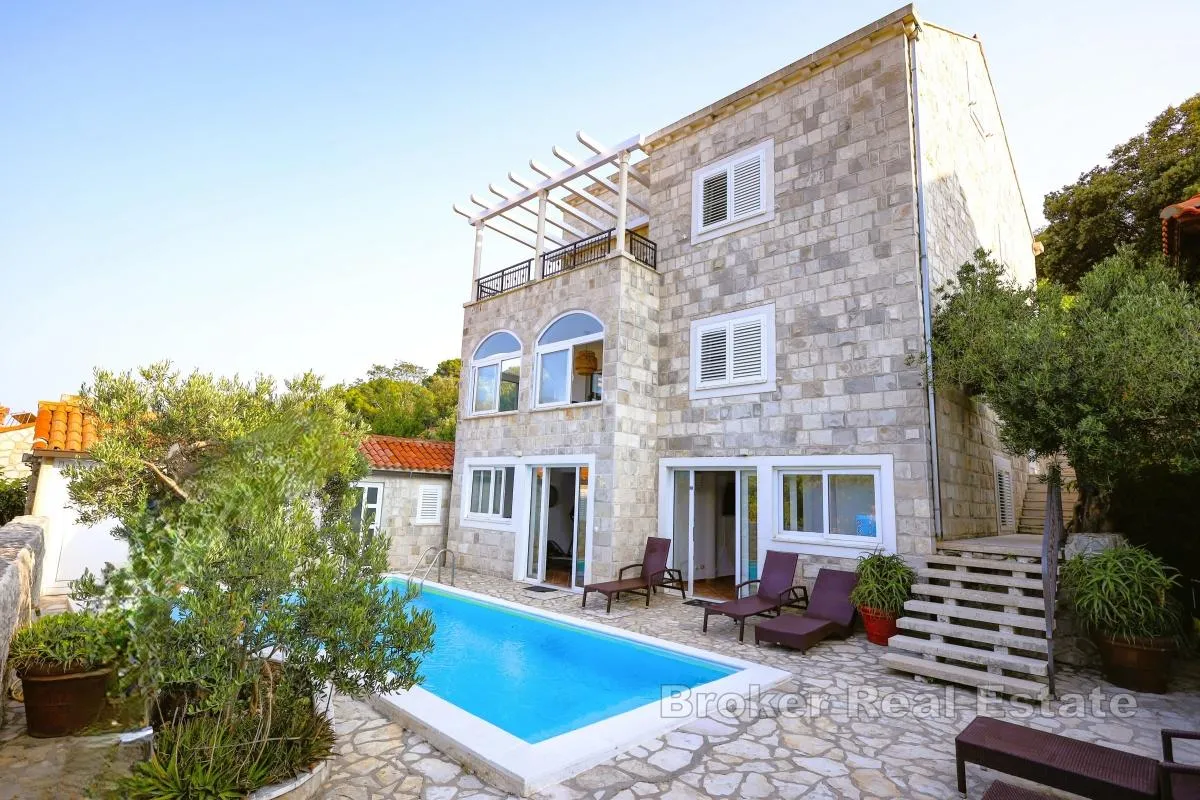 Kamena vila s bazenom i pogledom na more - Dubrovnik