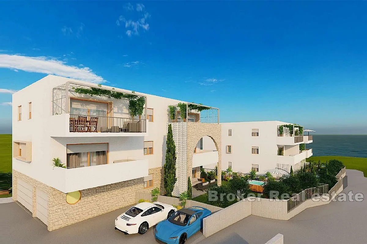 Apartmani u izgradnji s pogledom na more - Žedno, Trogir