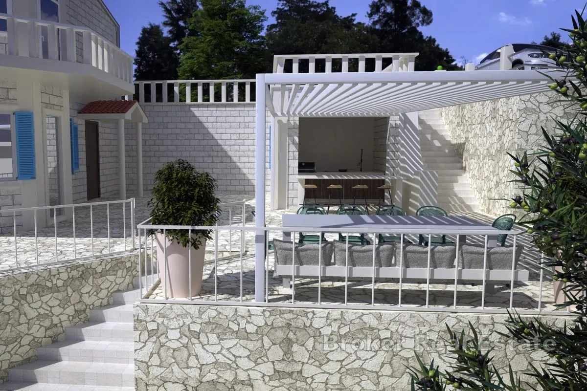panoramska kuća za renovaciju s prekrasnim pogledom na more - slika 12