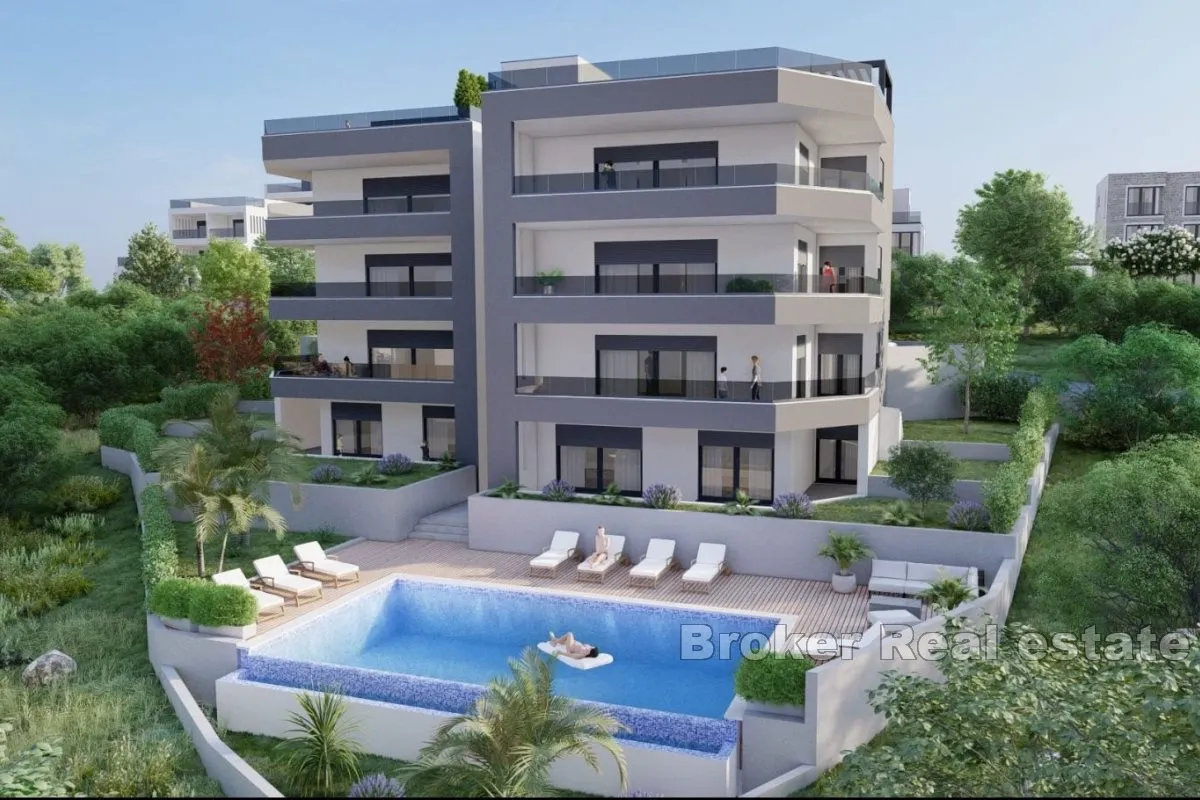 apartmani u izgradnji s bazenom i pogledom na more - slika 2