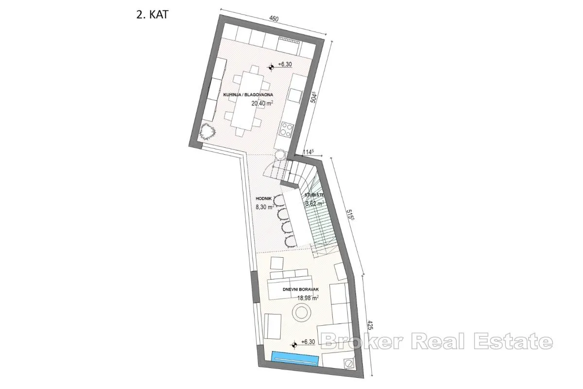 dalmatinska kamena kuća za renovaciju s projektom - slika 9