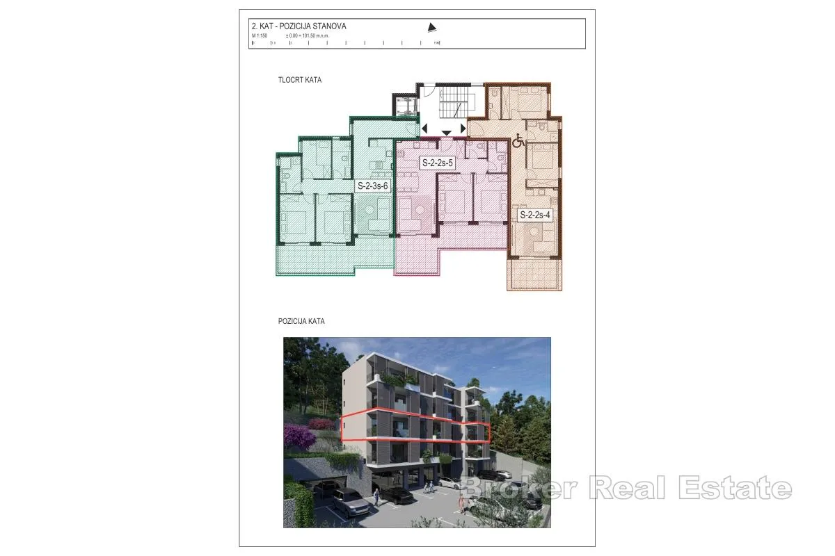 moderan dvosobni apartman s pogledom na more - slika 7