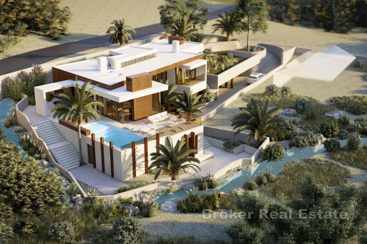Građevinsko zemljište s projektom te pogledom na more - Solin, Split area