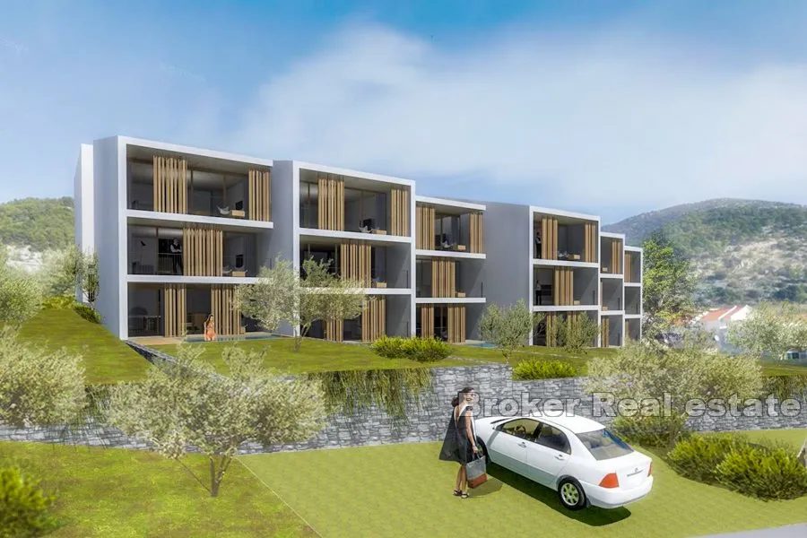 dvosoban apartman s pogledom na more u izgradnji - slika 2