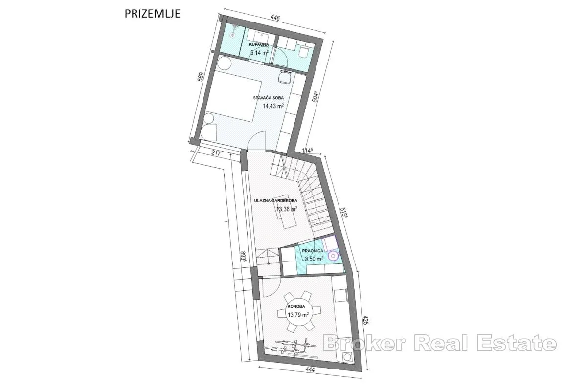 dalmatinska kamena kuća za renovaciju s projektom - slika 7