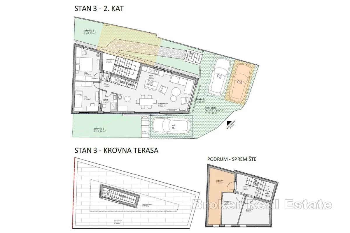 novoizgrađena zgrada s tri stana u centru - slika 9